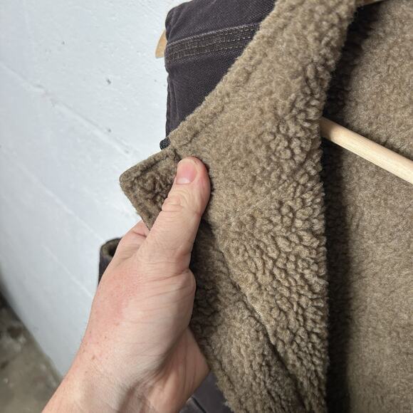 Carhartt Sherpa-Lined Mock-Neck Vest “Dark Brown” V33 DKB - Picture 8 of 8